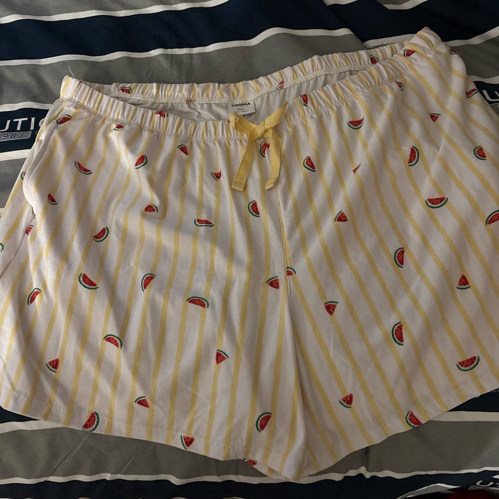 Sonoma Goods For Life XXL Yellow Print Women's Tank Top